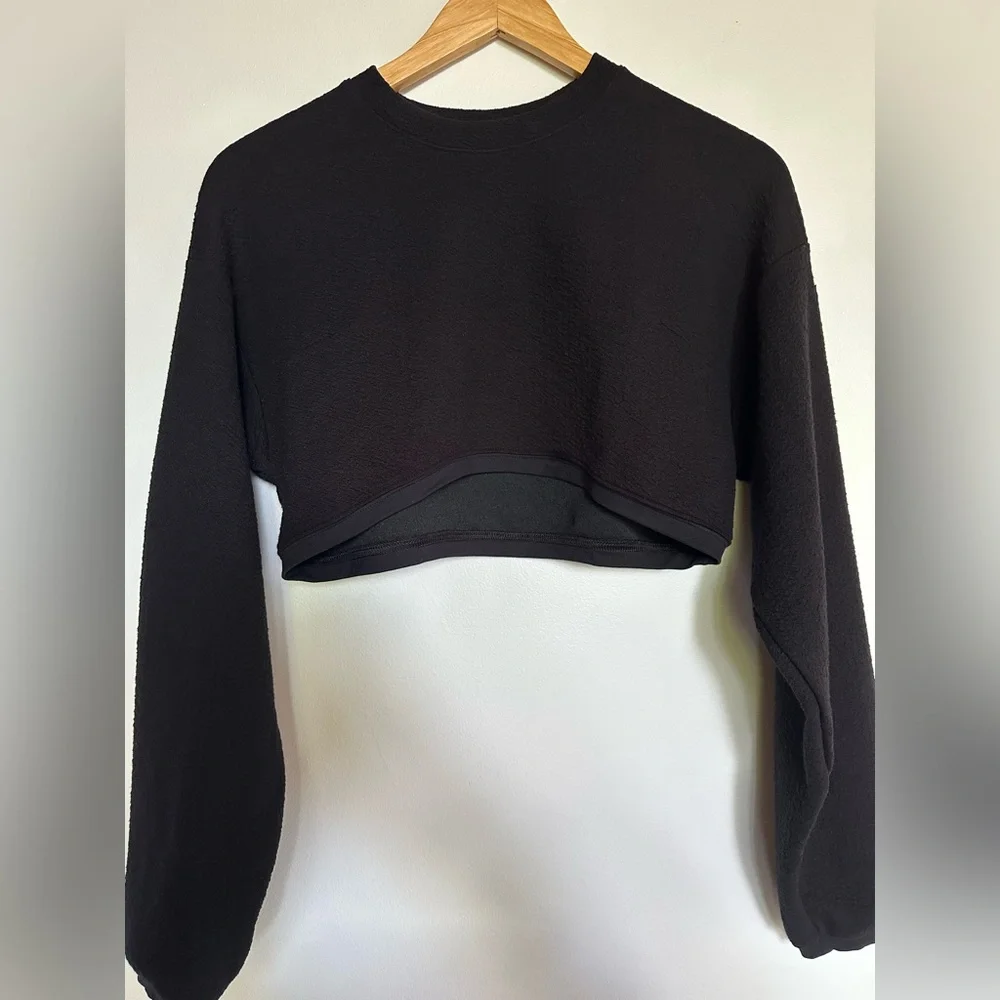 All Yoga Extreme Crop Pullover Textured